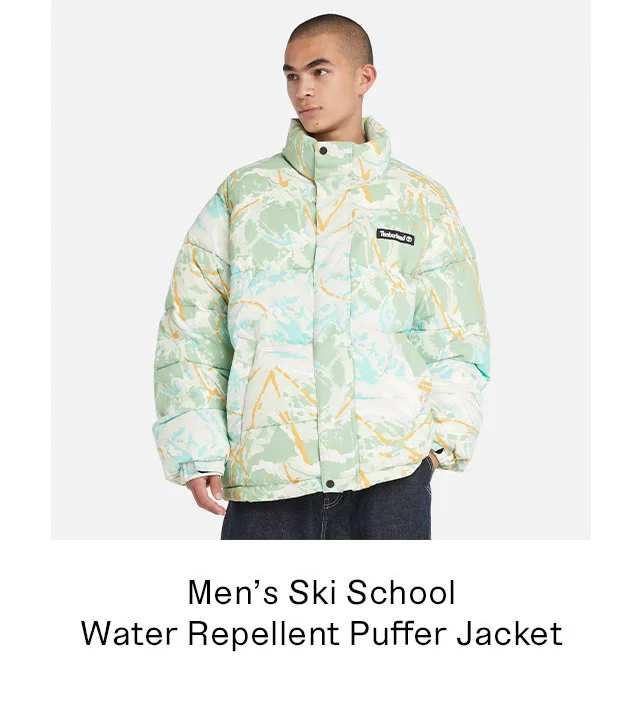 Men's Ski School Water Repellent Puffer Jacket