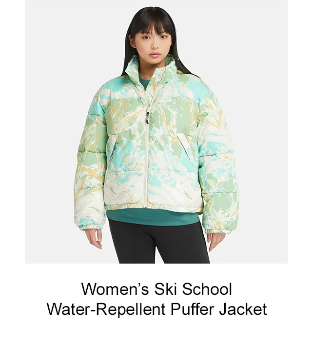 Women's Ski School Water-Repellent Puffer Jacket