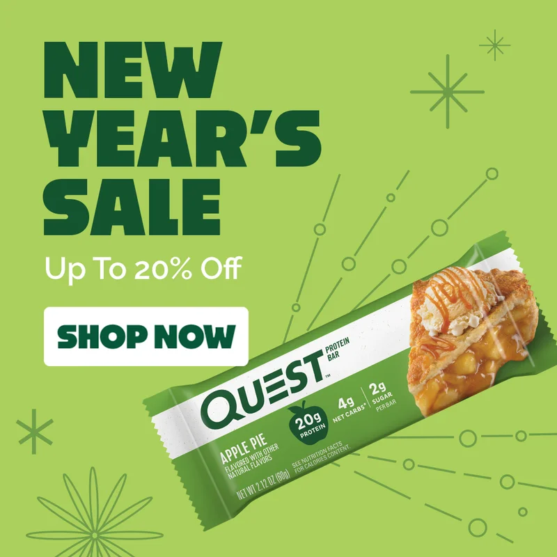 New Year's Sale - Quest Apple Pie protein bars