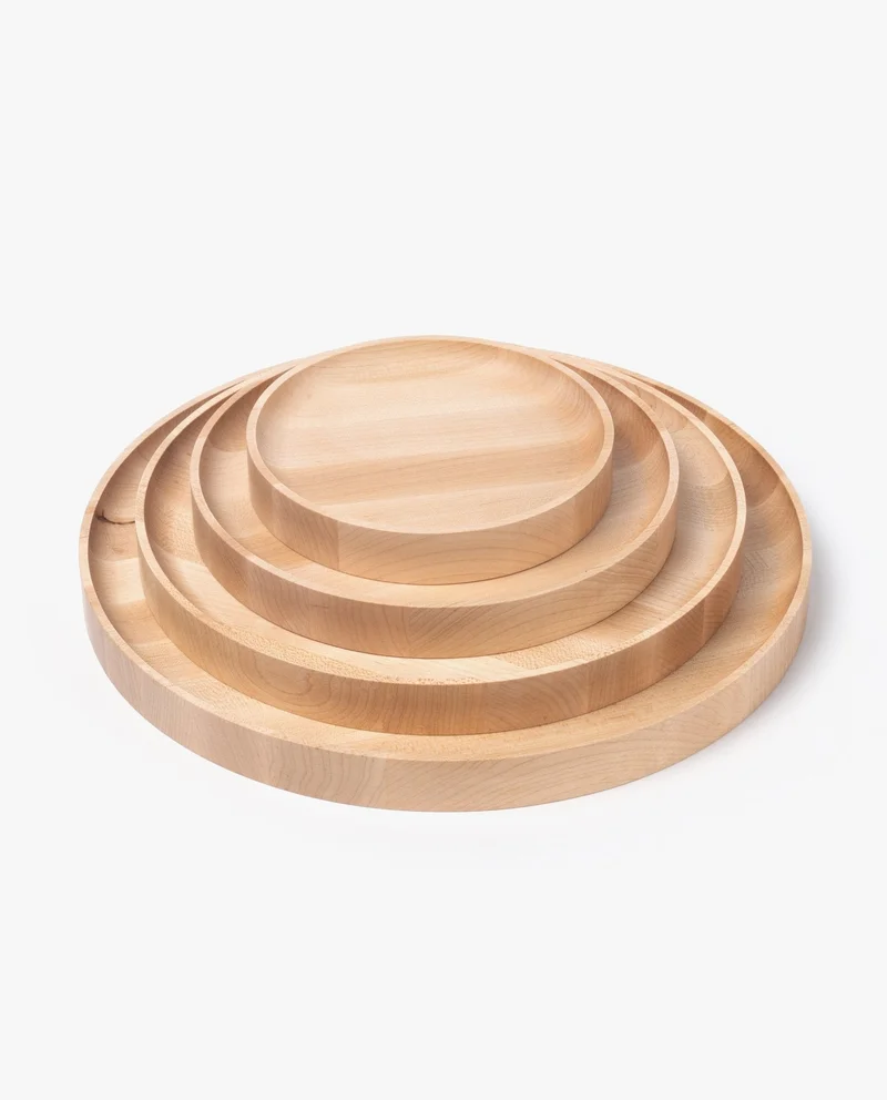 Image of Round Valet Tray Bundle (Maple)