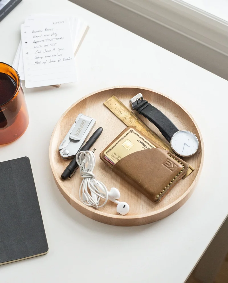 Image of Round Valet Tray (Maple - Medium)