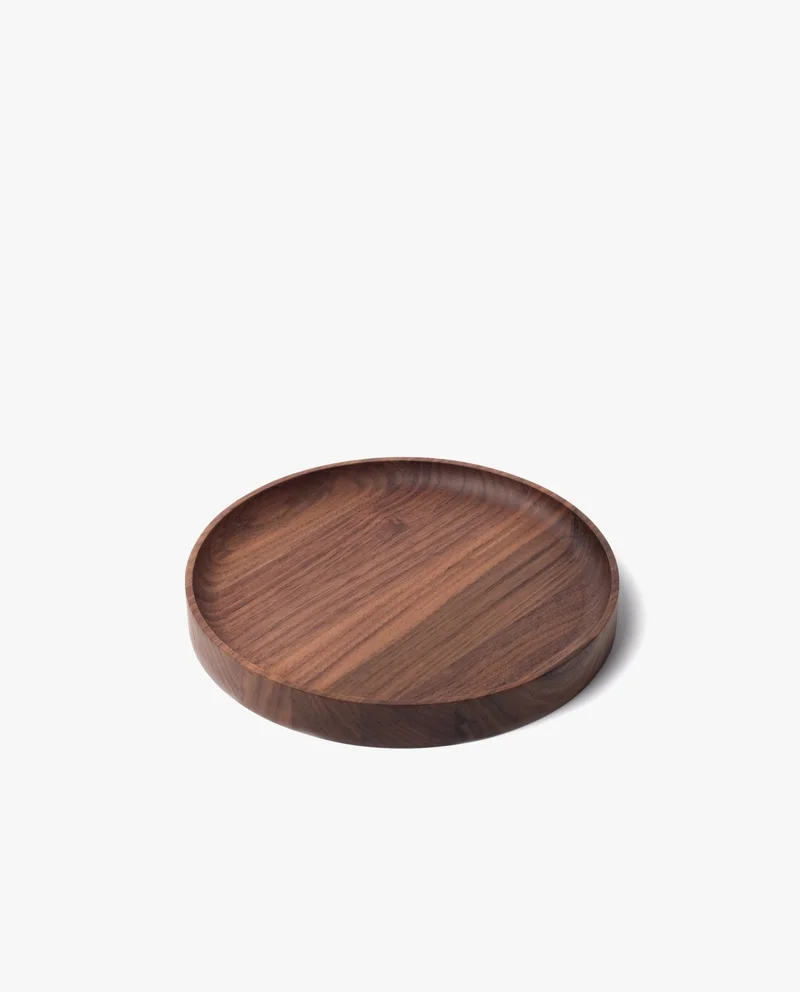 Image of Round Valet Tray (Walnut - Medium)