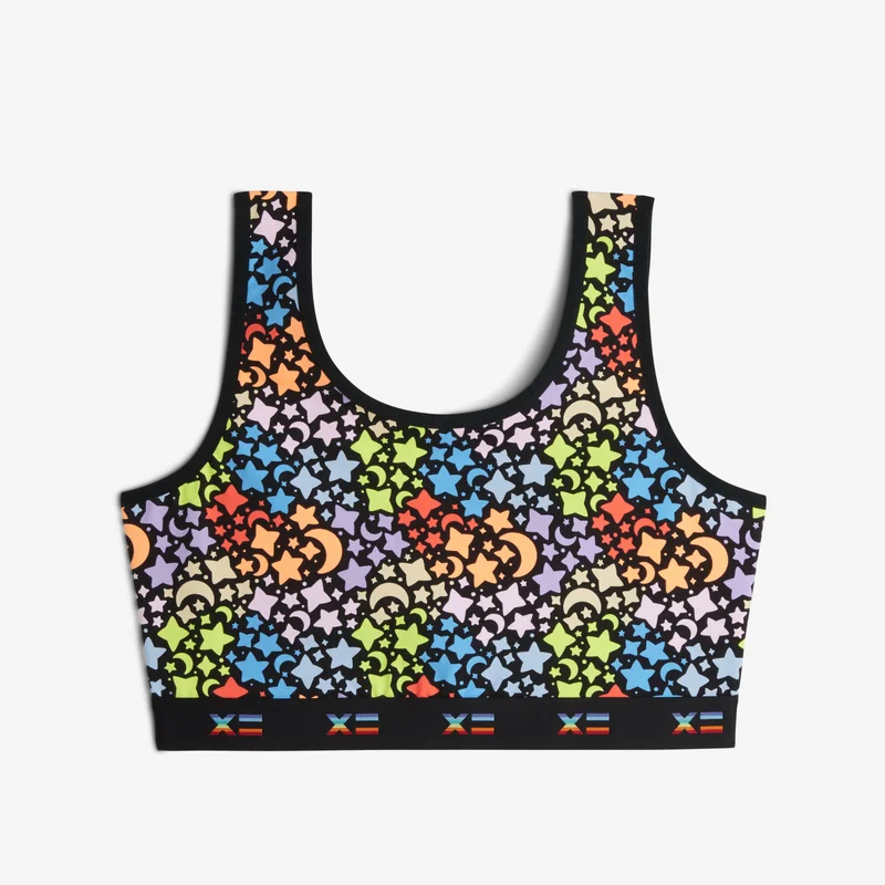 Image of Essentials Soft Bra - Rainbow Starburst