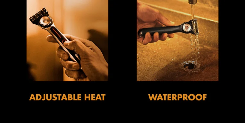 ADJUSTABLE HEAT. WATERPROOF.