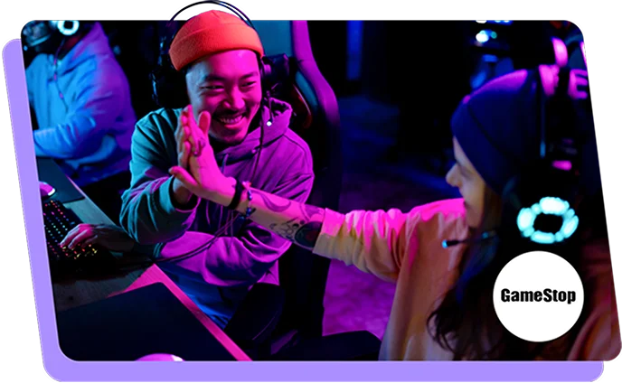 Gamers celebrating Gamers celebrating