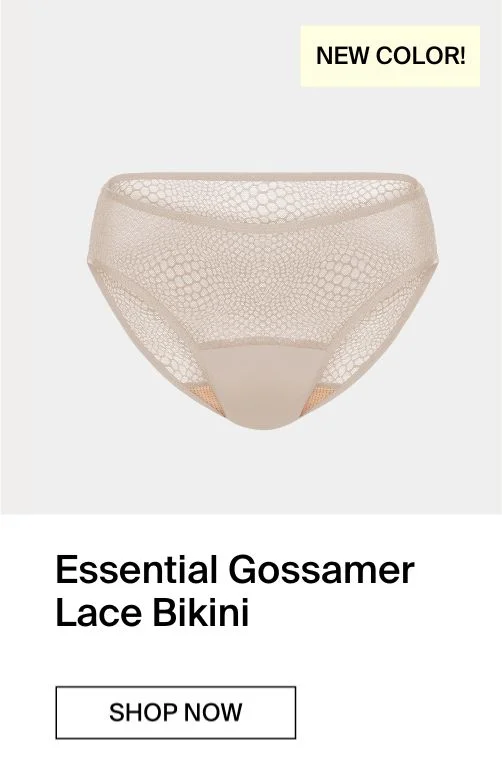 NEW COLOR. Gossamer Lace Thong. SHOP NOW