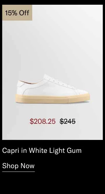 Capri in White Light Gum 15% Off-Shop Now