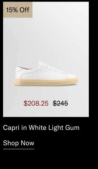 Capri in White Light Gum 15% Off-Shop Now