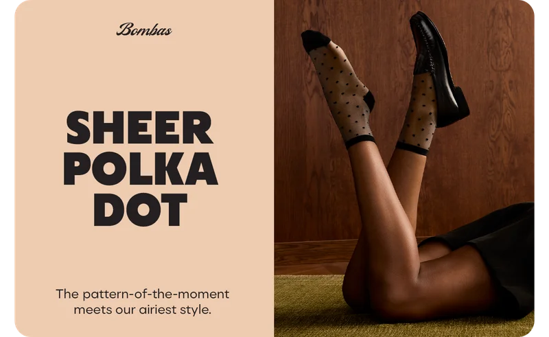 Bombas | SHEER POLKA DOT | The pattern-of-the-moment meets our airiest style.