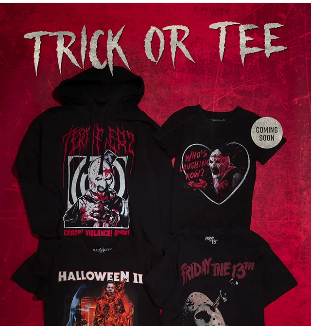 Trick or Tee. Shop Horror