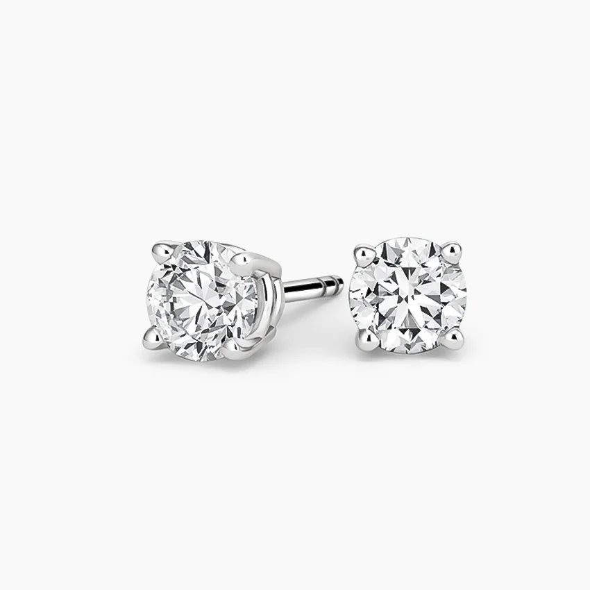 Certified Lab Created Diamond Stud Earrings