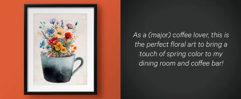 Wildflower Coffee 2 Art Print
