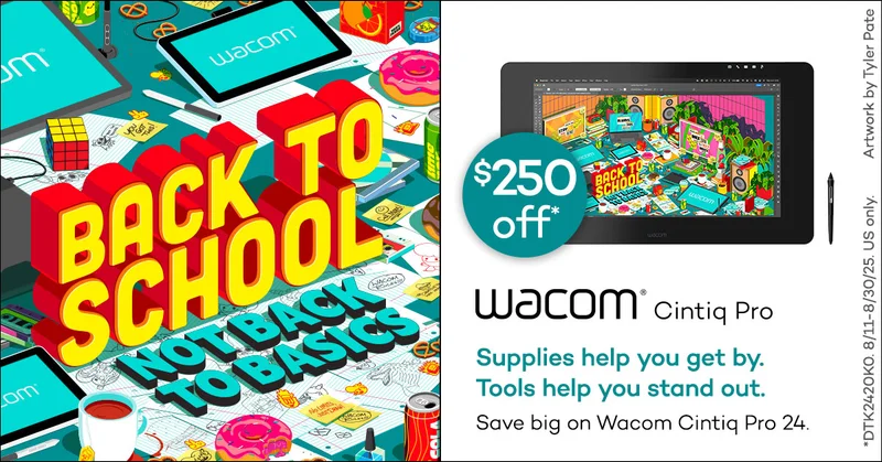 Save $250 on Wacom Cintiq Pro 24