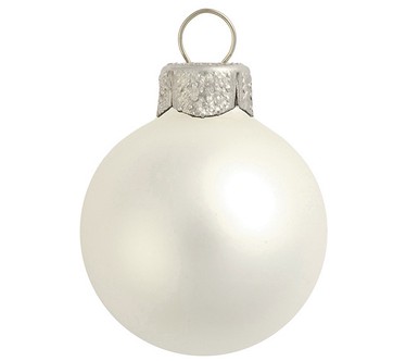 Whitehurst 12-Pc Set of 2.75" Glass Ornaments,atte Finish