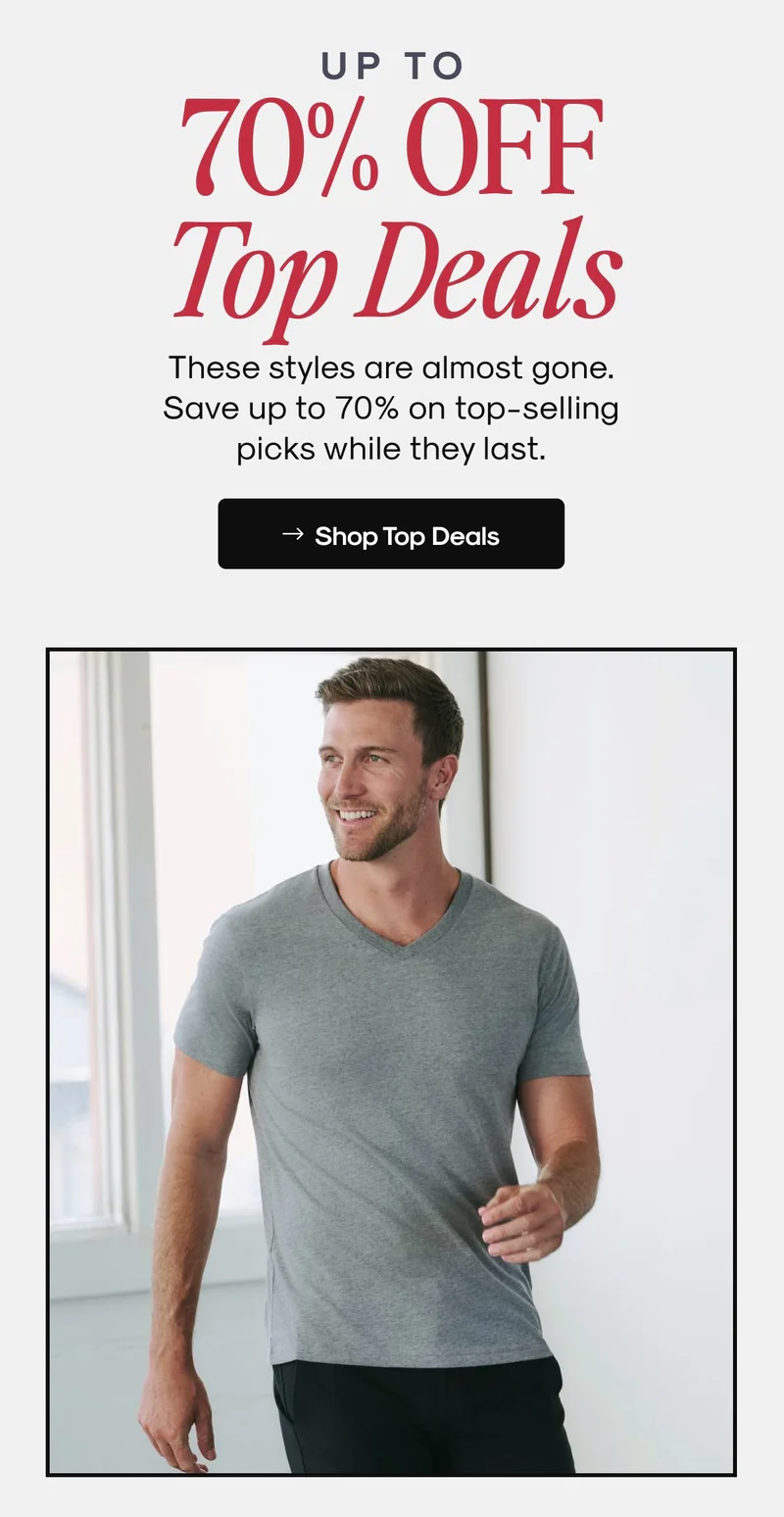 Shop Top Deals - 70% OFF clearance