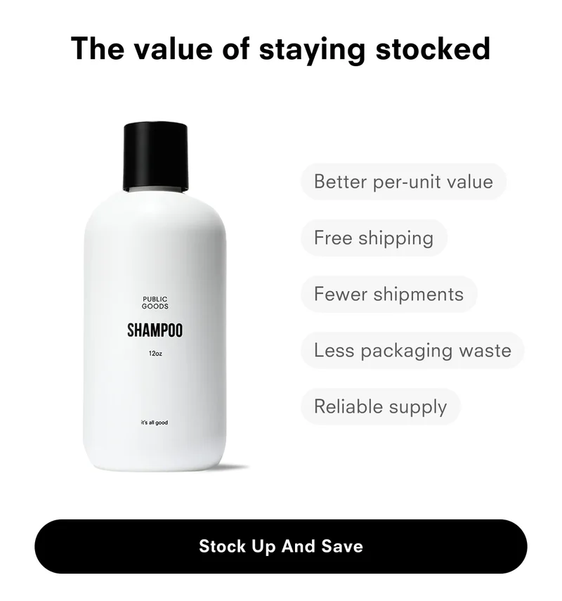 The value of staying stocked
