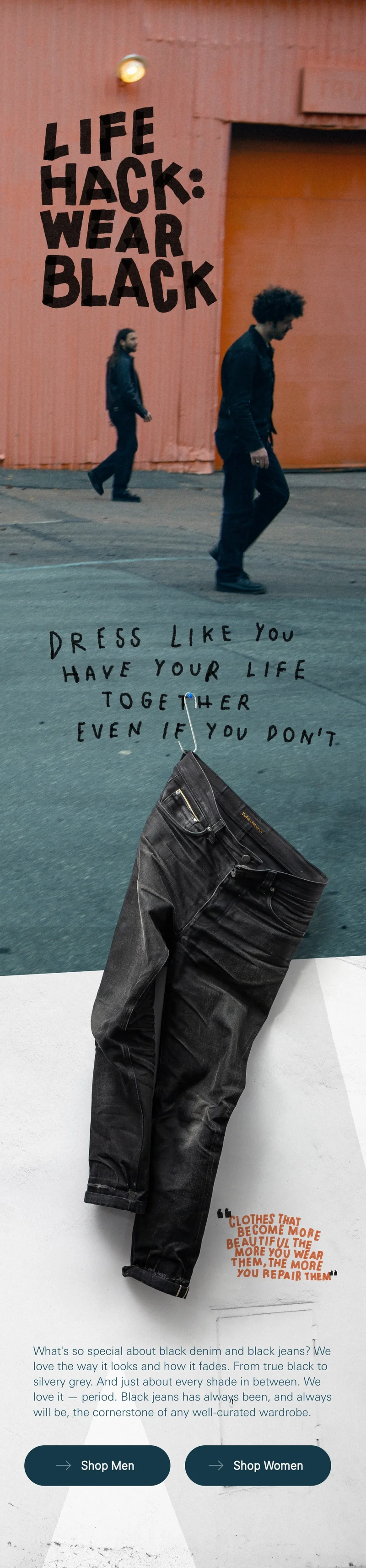 Life hack: Wear black