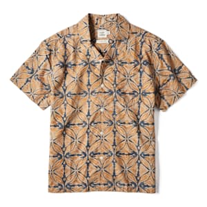 Block Print Camp Collar Shirt
