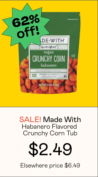 Habanero Flavored Crunchy Corn Tub