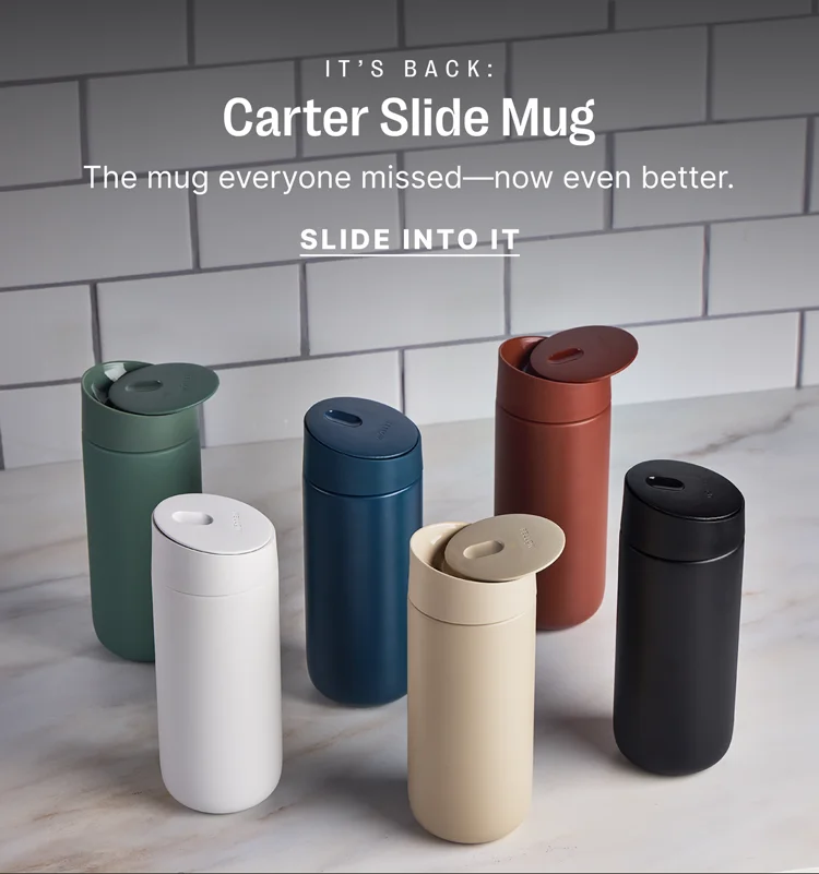 It's back: Carter Slide Mug! The mug everyone missed - now even better.