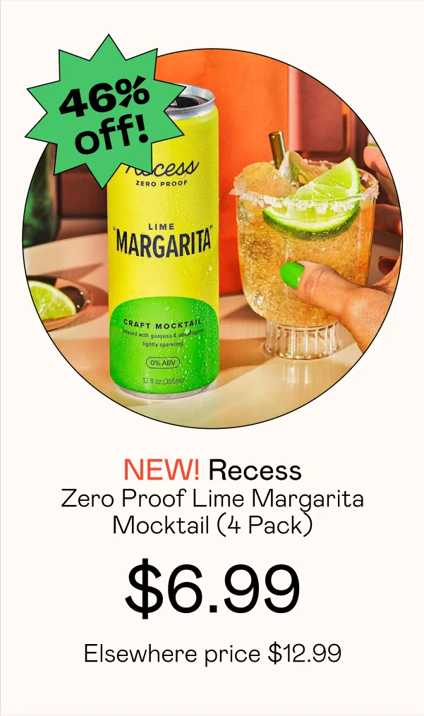Zero Proof Lime Margarita Mocktail (4 Pack)