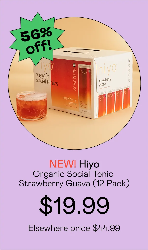 Organic Social Tonic - Strawberry Guava (12 Pack)