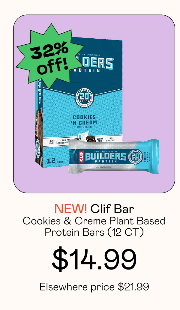 Cookies & Creme Plant Based Protein Bars (12 CT)