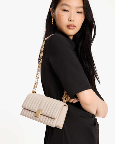 Deco Quilted Mini Flap Chain Crossbody