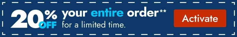 20% off your entire order