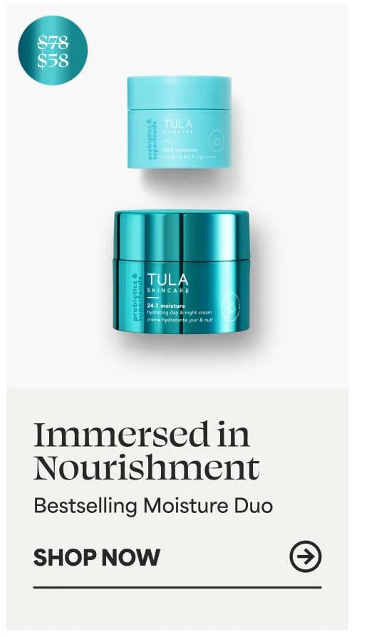Immersed in Nourishment bestselling moisture duo(SRP: $58, VALUE: $78 (26% savings)