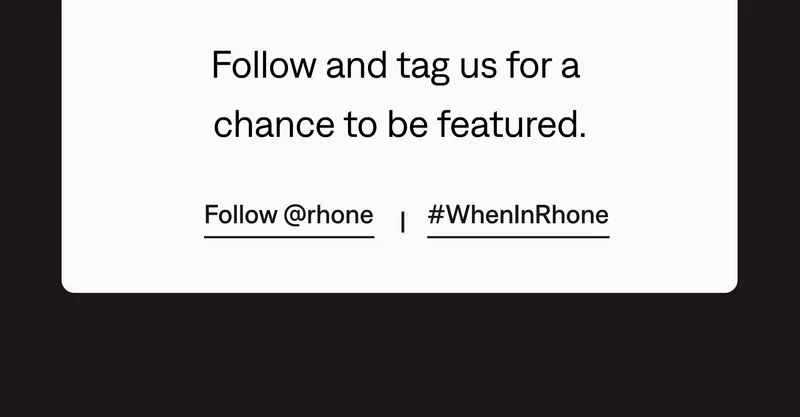Follow @rhone.com