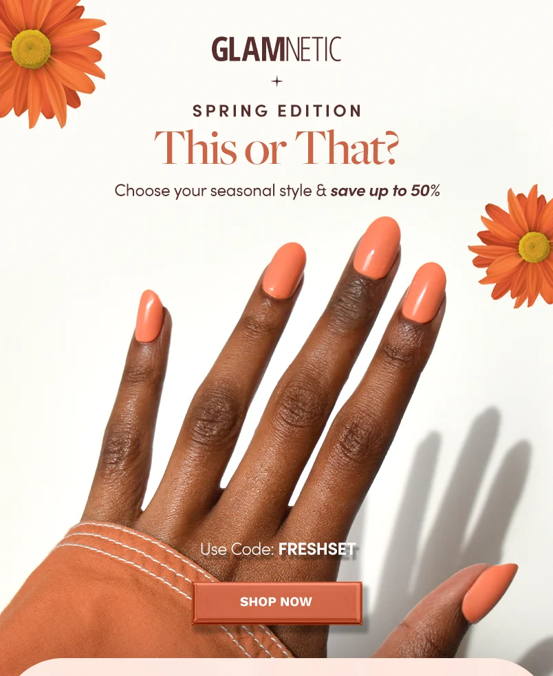 Shop up to 50% off Spring Nail Styles with the code FRESHSET