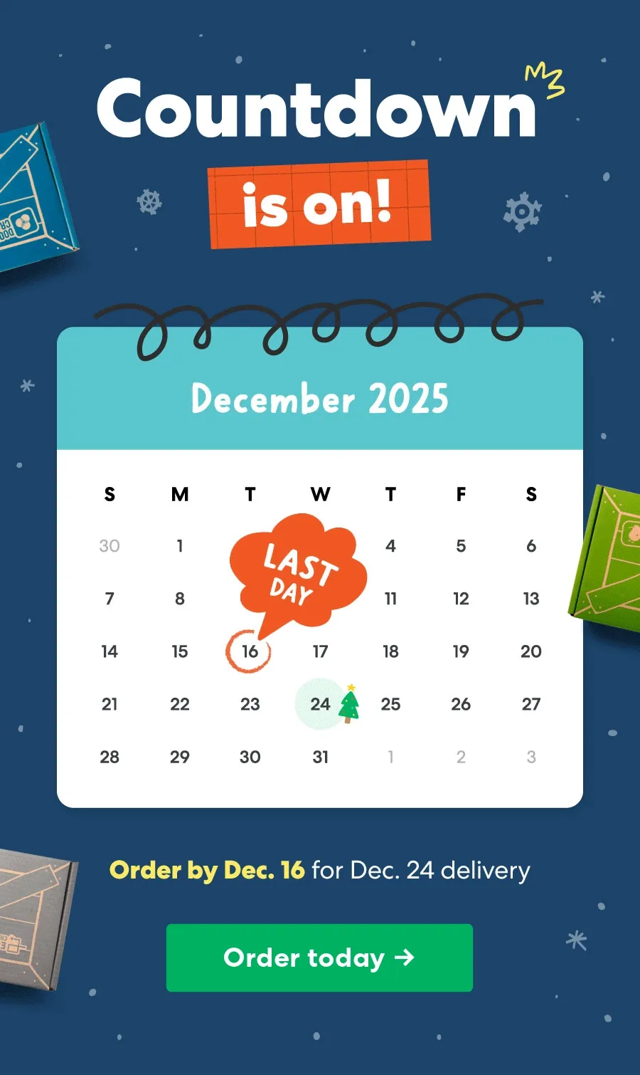 Countdown is on! Use code LASTCALL