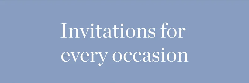 Invitations For Every Occasion