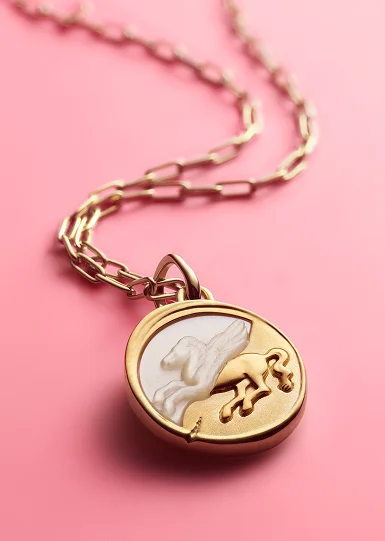 Pegasus Medallion Charm