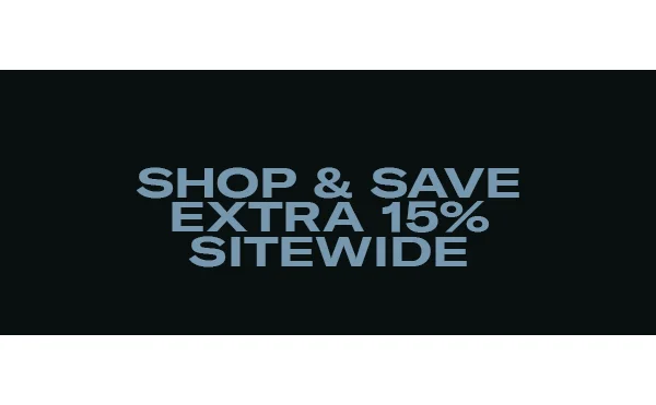 Save Extra 15% Off Sitewide