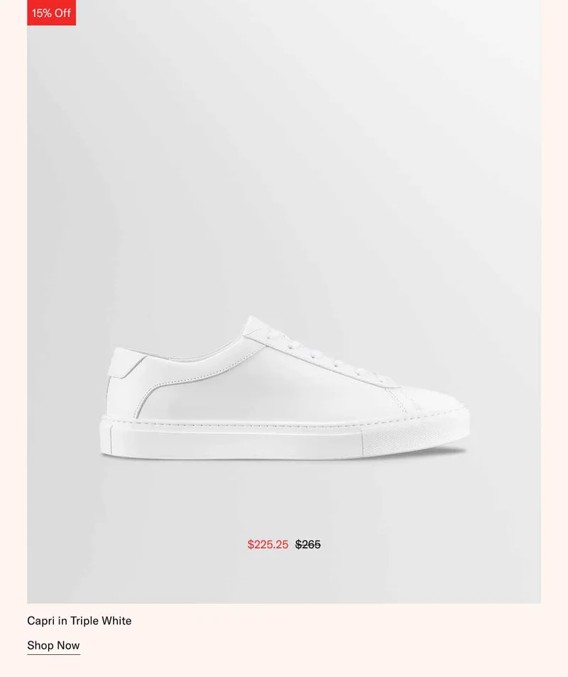 Capri in Triple White Shop Now