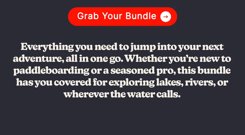 Everything you need to jump into your next adventure, all in one go.  Whether you’re new to paddleboarding or a seasoned pro, this bundle has you covered for exploring lakes, rivers, or wherever the water calls.