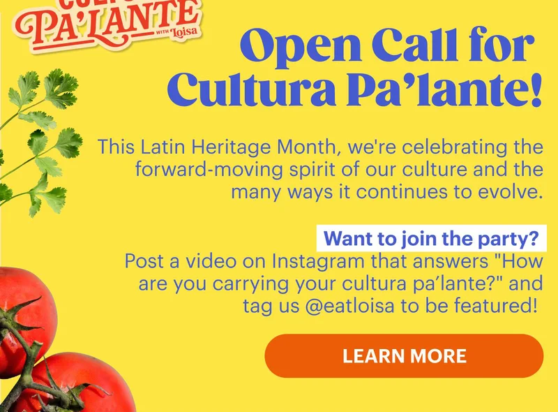 Open Call for Cultura Pa’lante! LEARN MORE