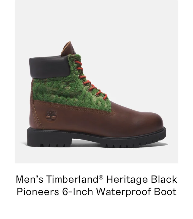 Men's Timberland Heritage Black Pioneers 6 Inch Waterproof Boot