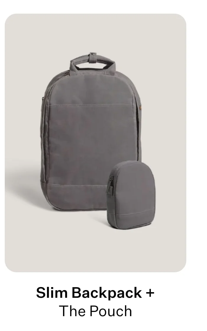 Slim Backpack + The Pouch