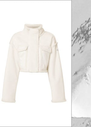 snowfall cropped jacket
