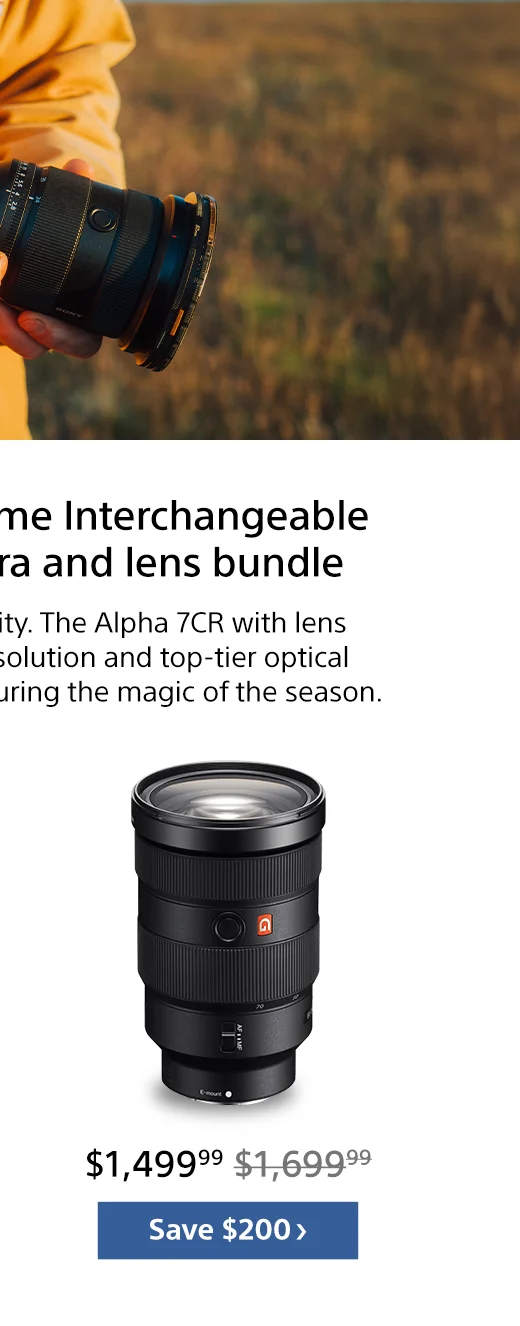 FE 24-70mm F2.8 GM Lens | Save $100