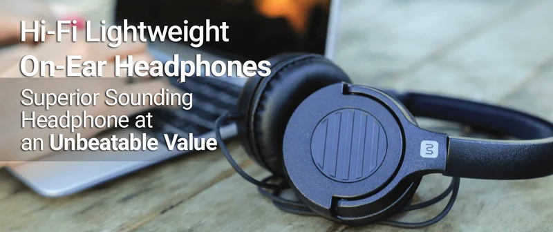 Hi-Fi Lightweight On-Ear Headphones. New Superior Sounding Headphone At An Unbeatable Value.