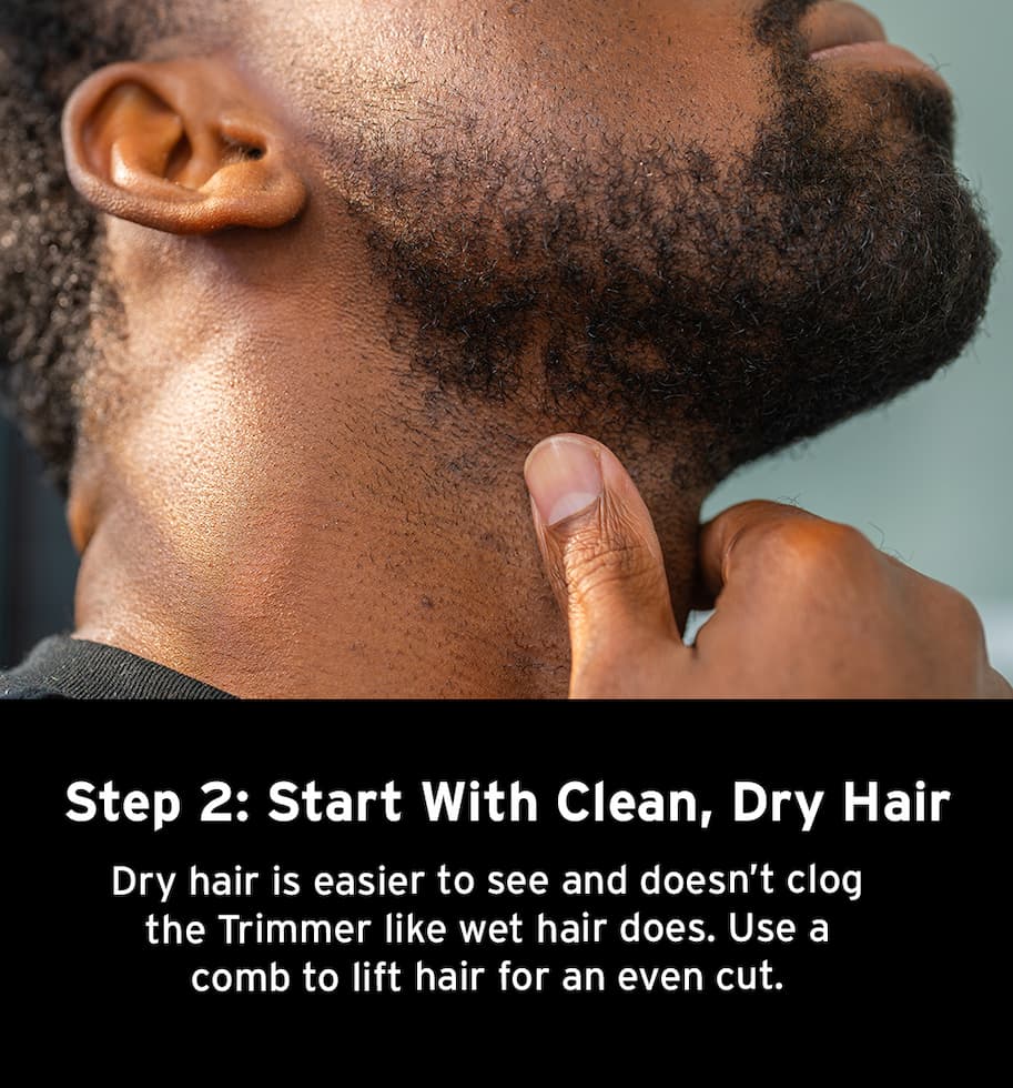 Start with clean, dry hair