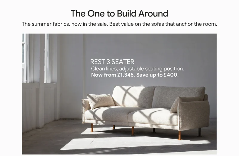 The one to build around - Rest 3 Seater