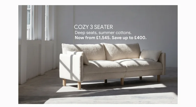 Cozy 3 seater