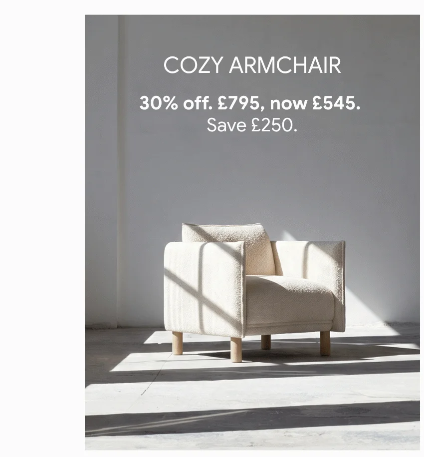 Cozy Armchair - save £250