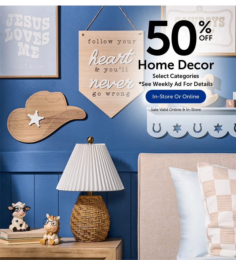 50% Off Home Decor - Select Categories