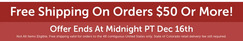Free Shipping On Orders $50 Or More! Offer Ends At Midnight PT Dec 16th